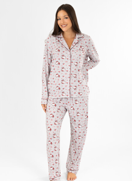 Pijama hello kitty peach americano Rojo