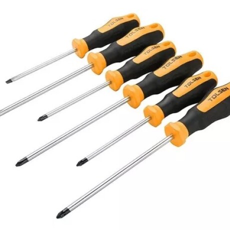 TOLSEN JUEGO 6 DESTORNILLADORES MAGNETICOS Tolsen Juego 6 Destornilladores Magneticos