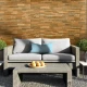 Semi Gres Marron Rustico Mate 31X120Cm Pared GAMAS DE MARRON