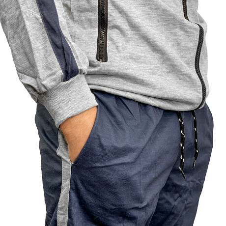 Conjunto Deportivo Uzspace X2 Pcs Campera Pantalón - El Rey Gris