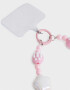 Accesorios De Celular Varios Strap De Mostacillas Para Celular - Rosa Claro
