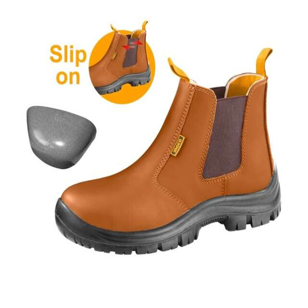 ZAPATO BOTIN ELASTIZADO MARRON TRABAJO INGCO TALLE 43 ZAPATO BOTIN ELASTIZADO MARRON TRABAJO INGCO TALLE 43
