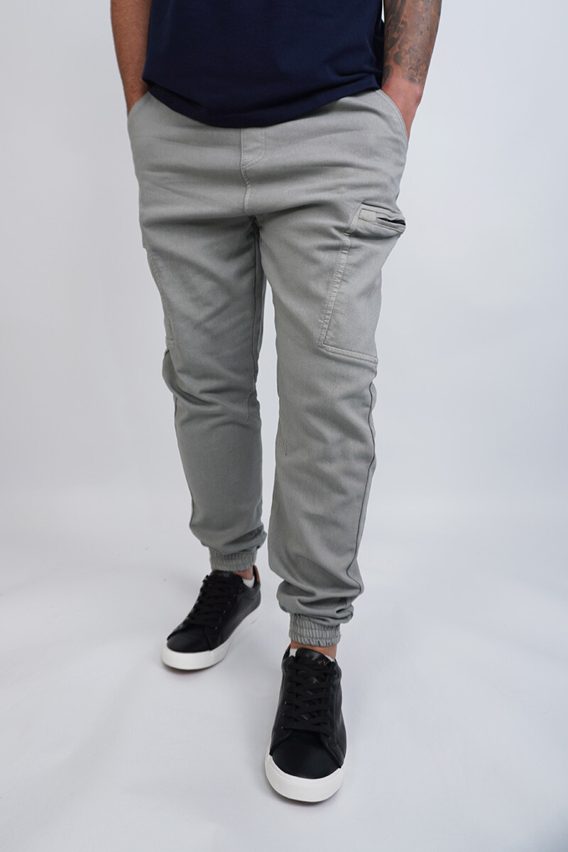 Pantalon cargo - Gris 