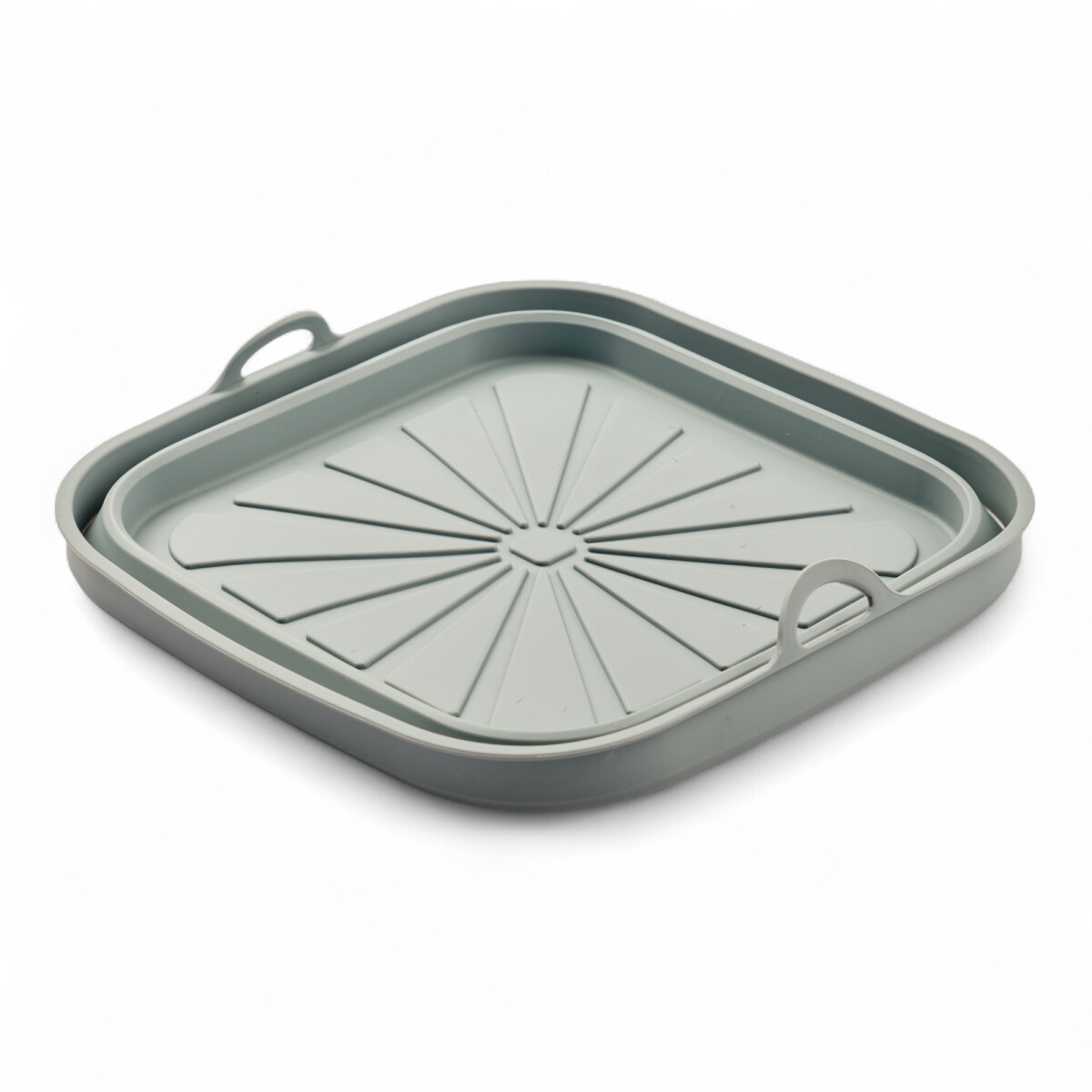 Bandeja Silicona Air fryer plegable 21x21x2 cuadrada 