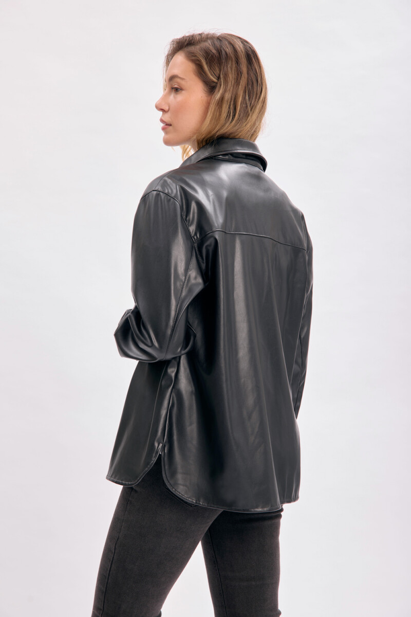 Sobrecamisa pu Negra