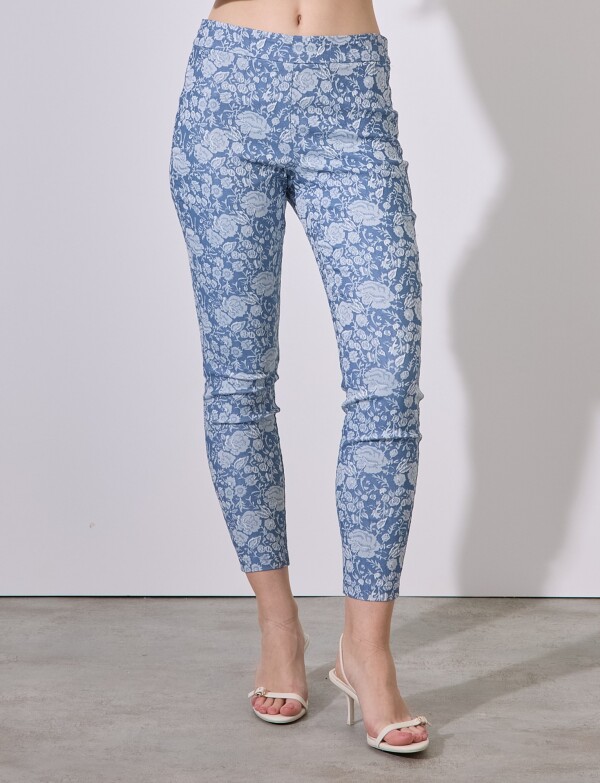 Jegging Flores AZUL