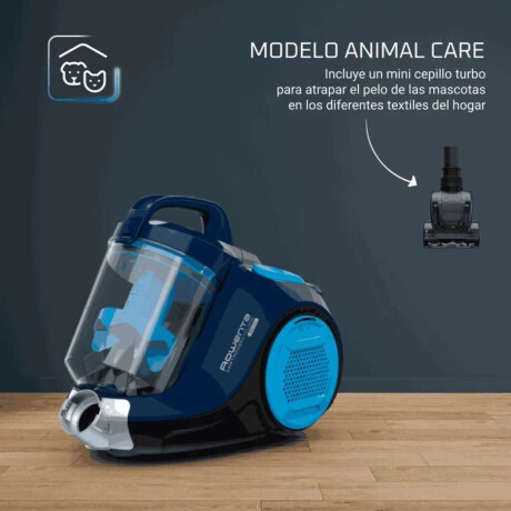 Aspiradora Rowenta Home Care Swift Power Ciclónica Color Azul