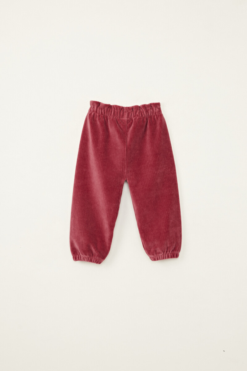 Pantalón pana Bordó