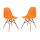 Silla De Comedor Eames Pack 2 Unidades Varios Colores Lumax Naranja