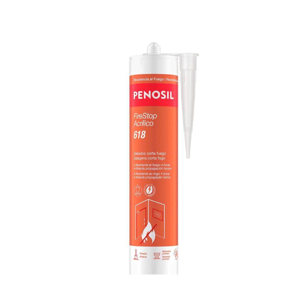 Sellador Acrilico Firestop Acrilico Blanco 300ml Penosil 