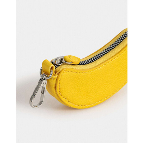 Monedero Cuerina Fruta Amarillo Medio