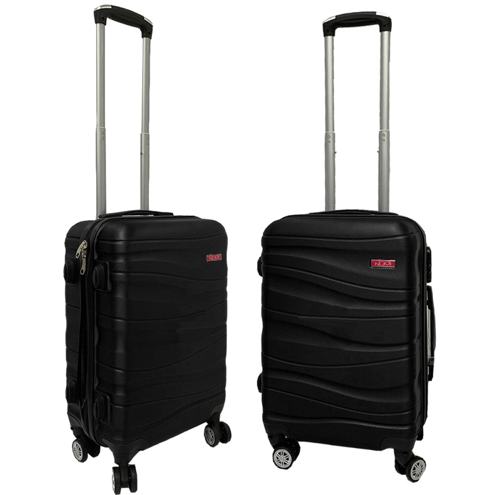 Valija Rigida Carry On Con Mango Telescopico Negro