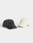Caps Gorra Efecto Lavado Bordada - Blanco Crudo