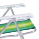 Set x2 Silla reclinable 4 posiciones aluminio VERDE