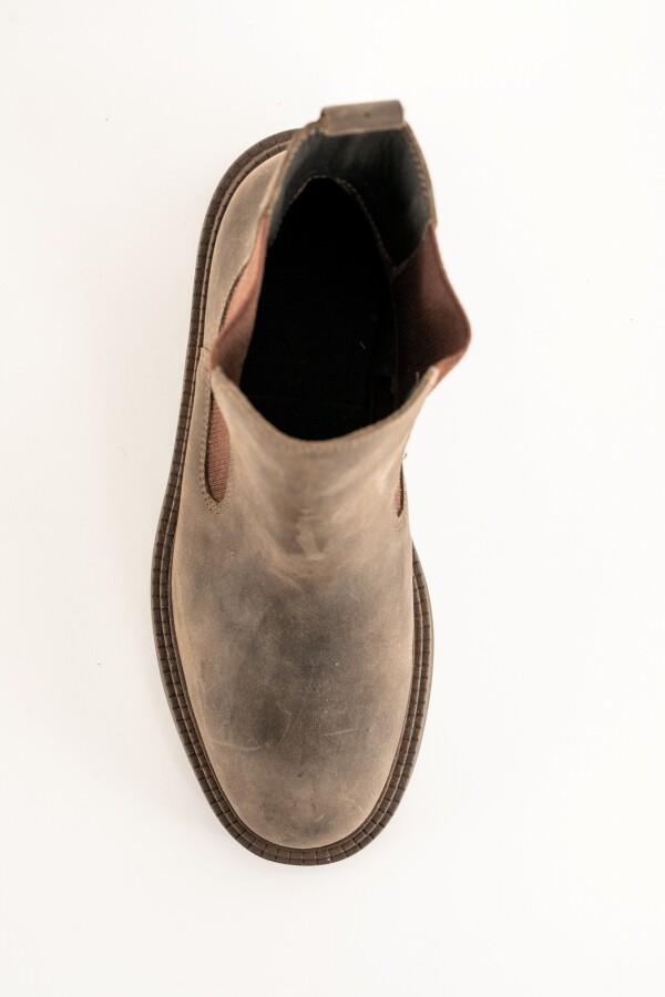 Bota Cuero Chocolate