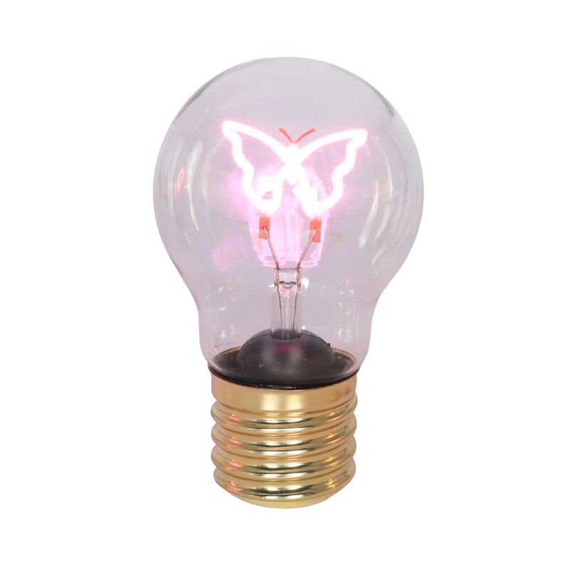 Veladora tipo bombilla de luz diseño de mariposa USB Veladora tipo bombilla de luz diseño de mariposa USB