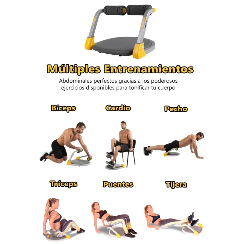 Ejercitador de Abdominales con Sistema de Rebote Lumax Ejercitador de Abdominales con Sistema de Rebote Lumax