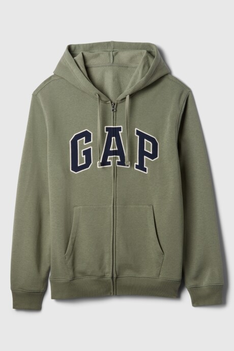Canguro Logo Gap Con Cierre Hombre Mesculen Green
