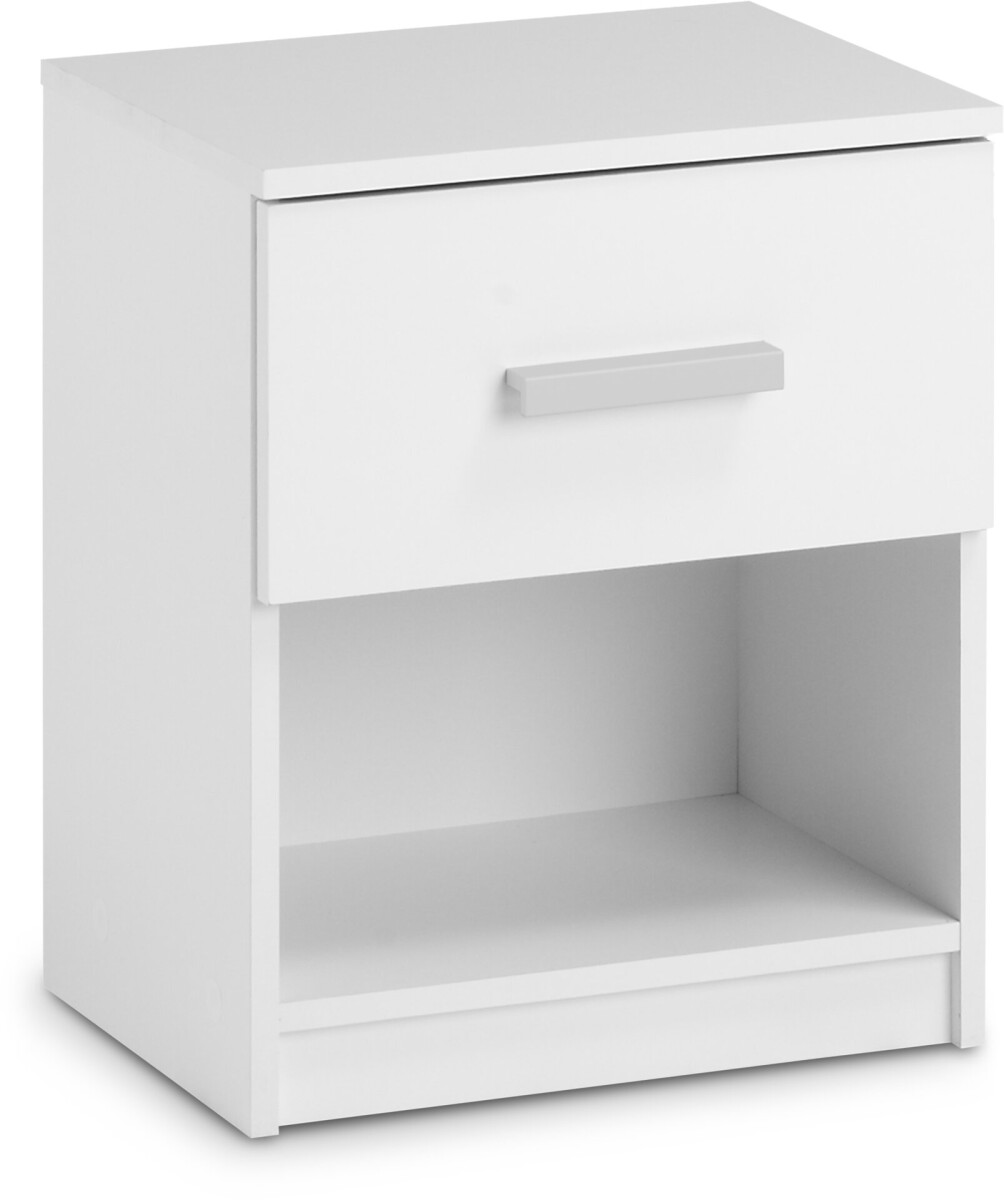 Mesa de luz TAPDRUP 1 cajón blanco 