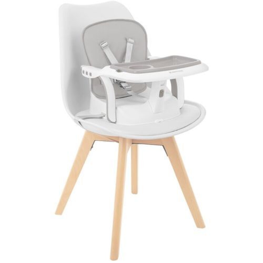 Silla de comer portatil CHEWY KIKAKBOO gris