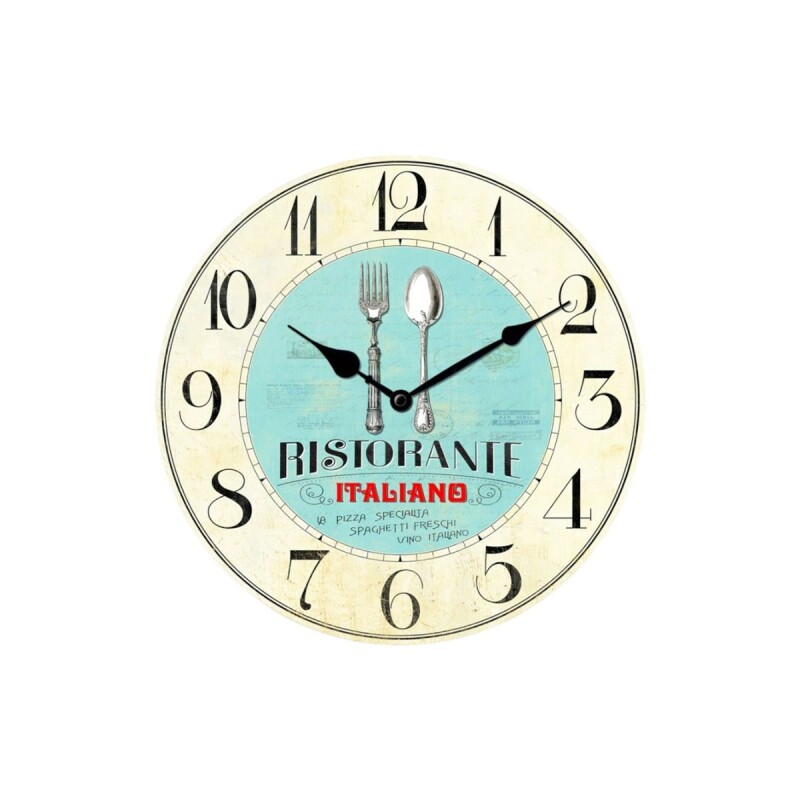 Reloj de pared mdf D28,8x3,5 cm RISTORANTE
