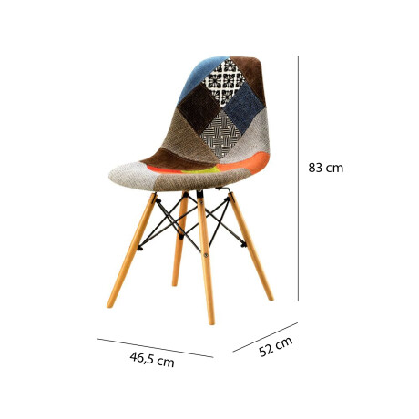 SILLA DE COMEDOR EAMES Silla Eames Patchwork