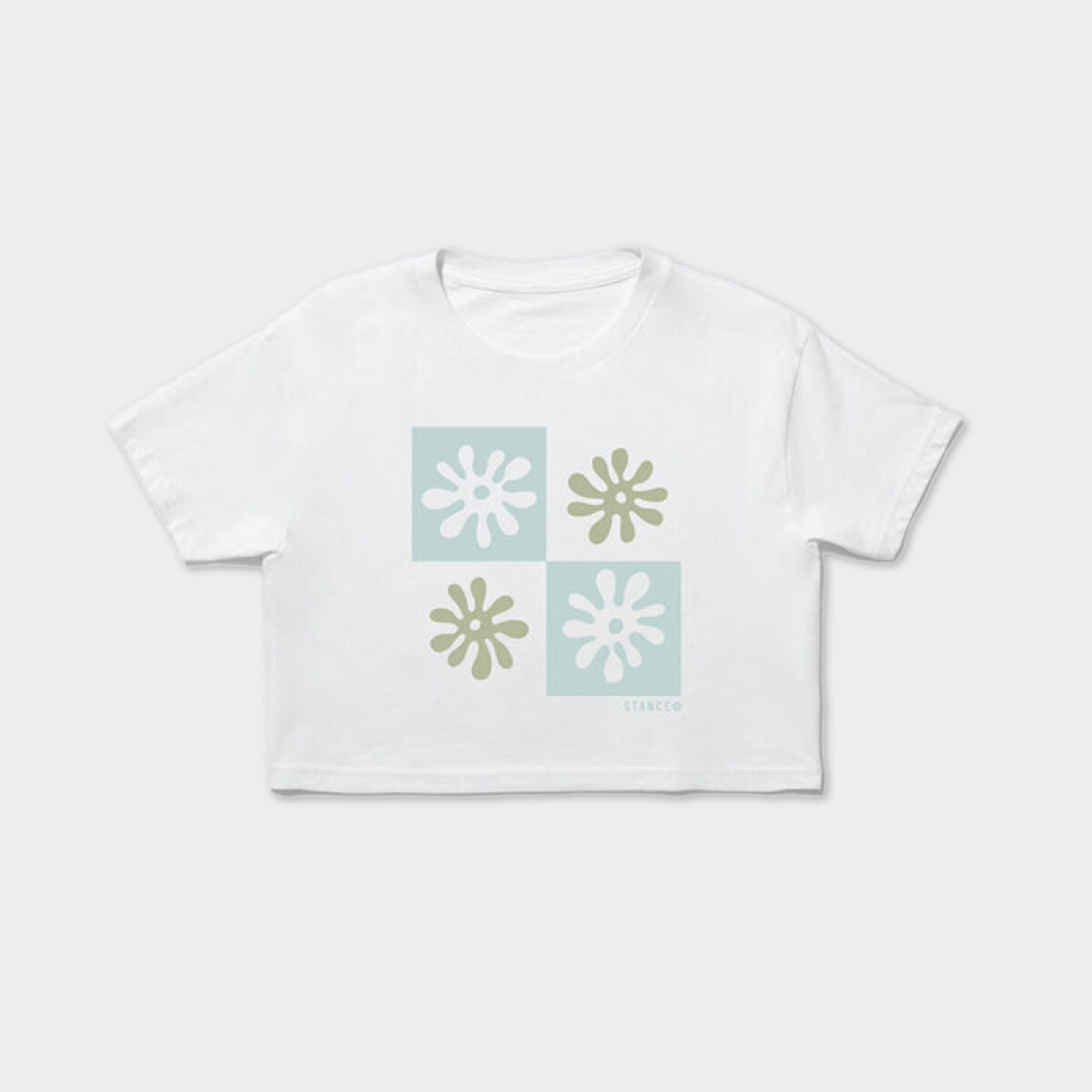 Remera Crop Stance Sleeve - Blanco 