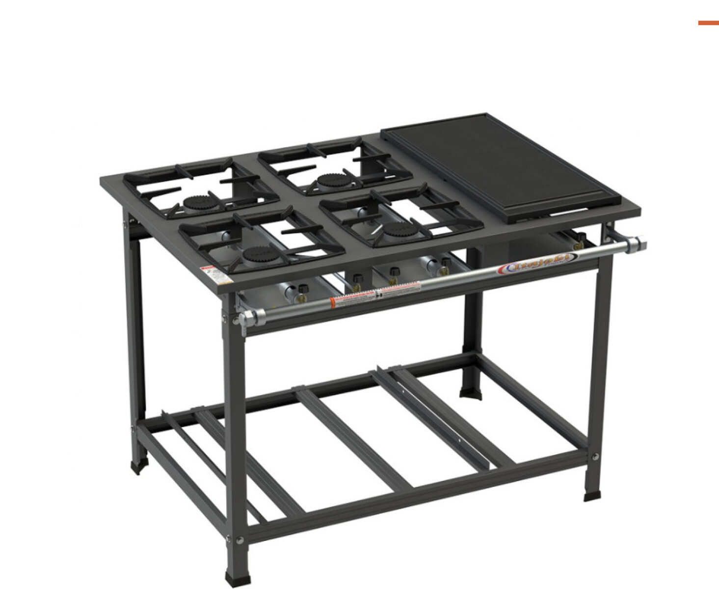Cocina con Plancha F4B 4 Boca Alta Presion 30x30 4QS Perpetua 