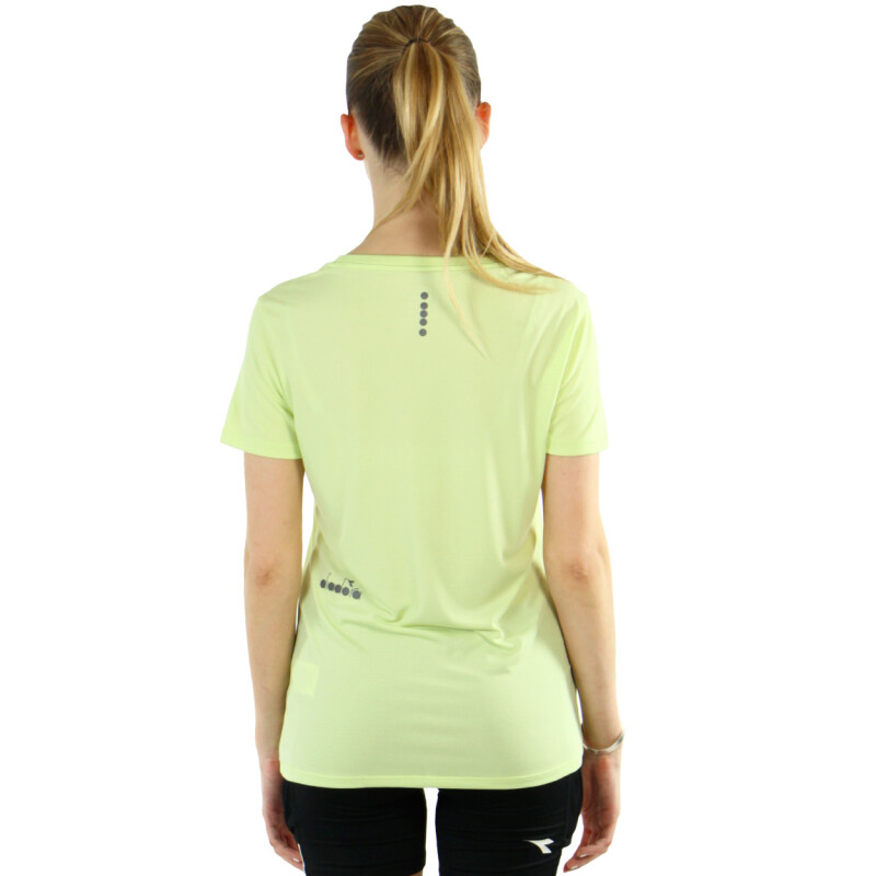 Diadora Remera L. Ss T-shirt Run Verde Limon