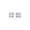 Caravanas Cuadrado-Plata 925-Piedra Zirconia-CA3132 Conpiedra