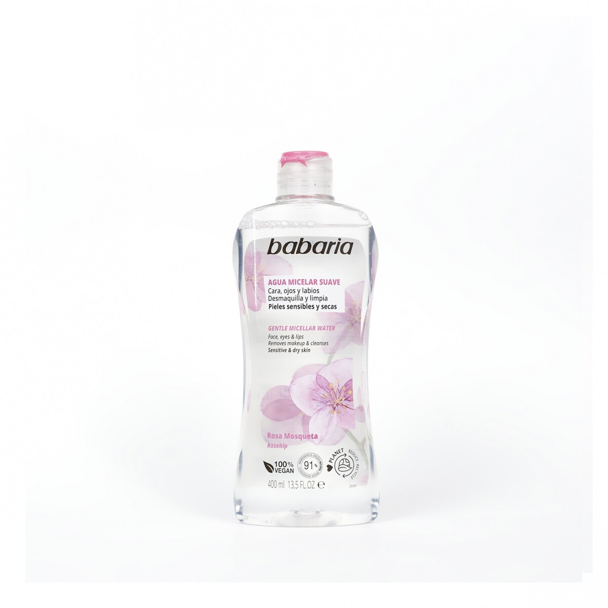 Agua micelar Babaria x 400 ml - Rosa mosqueta 