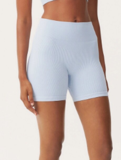 SHORT DEPORTIVO SIN COSTURA AZUL