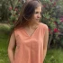 Vestido Fronda Naranja