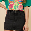 FALDA JEAN YUNA RUSTY Negro
