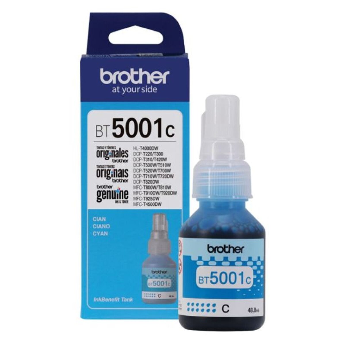 Tinta Botella Brother T510 Cyan 