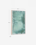Cuadro abstracto Selnar verde 60 x 90 cm