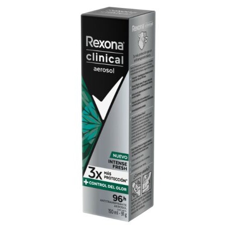 REXONA DESODORANTE AEROSOL MEN CLINICAL INTENSE FRESH 150ml REXONA DESODORANTE AEROSOL MEN CLINICAL INTENSE FRESH 150ml