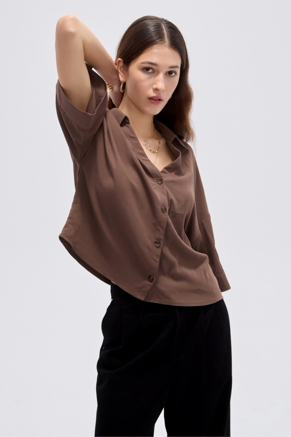 Camisa Tareo Chocolate