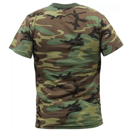 Remera camuflada en algodón Woodland