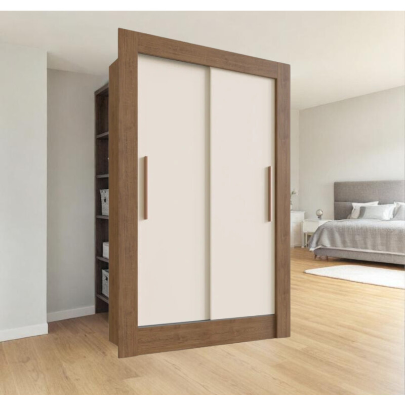 Ropero Placard 2 Puertas Corredizas Dormitorio Marrón