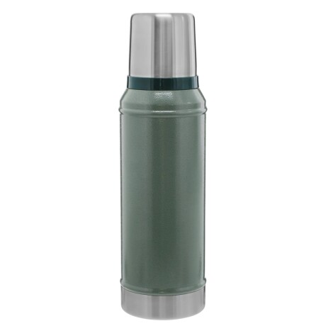 Termo Stanley Classic sin asa 940ml con tapón cebador Verde