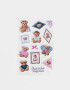 Stickers y Album Stickers Puffy Set De Stickers Teddy - Combinacion Multicolor