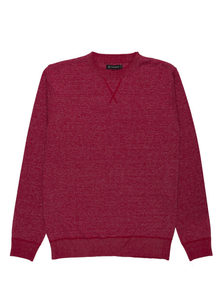Sweater melange rojo
