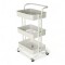 Carrito Rack Multiusos Organizador 3 Estantes 100% Metal Blanco