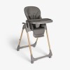 Silla de comer Olive deluxe KIKKABOO gris