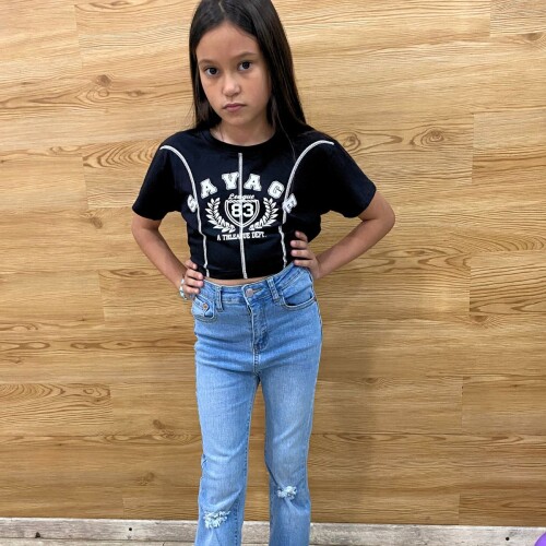 Crop Top Savage Negro