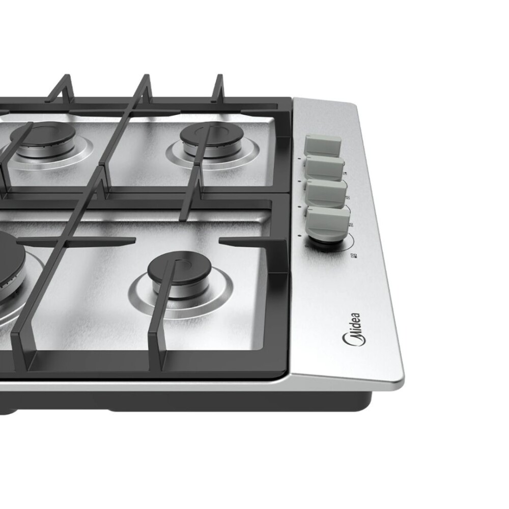 Anafe a Gas Inox - 4 hornallas - Modelo MG60SK005AH1B - Midea Anafe a Gas Inox - 4 hornallas - Modelo MG60SK005AH1B - Midea