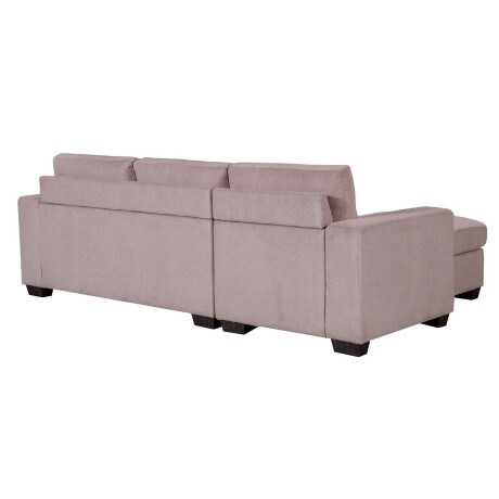 SOFÁ C/CHAISE MÁS DE 4 CUERPOS TELA MARRON DETROIT TAUPE