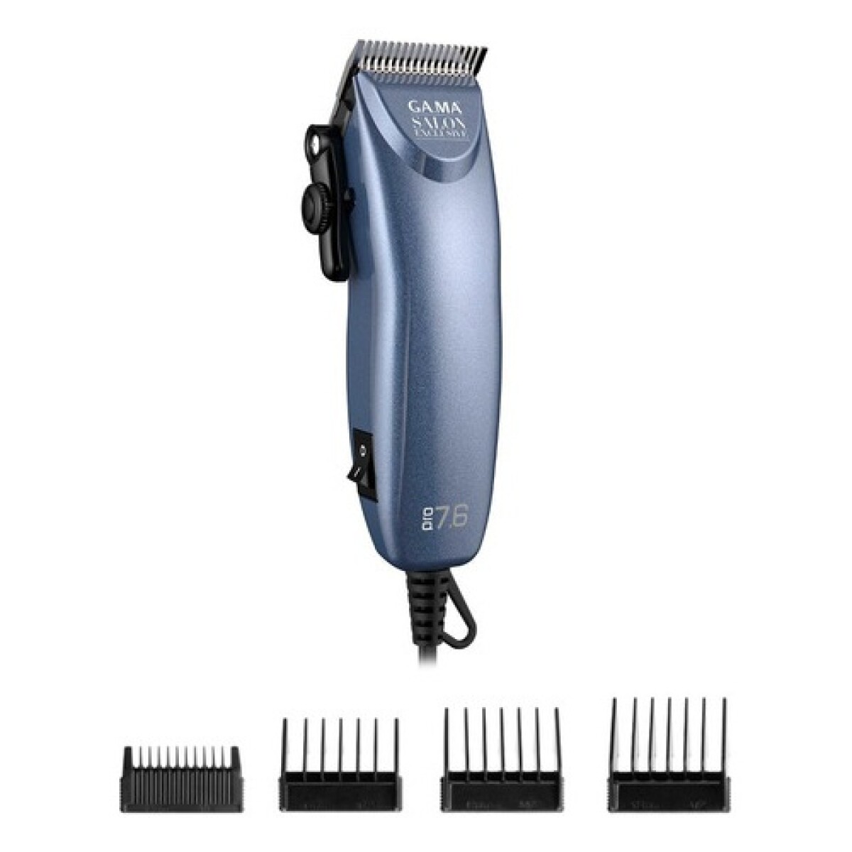 Cortapelo profesional GaMA Salon Exclusive PRO 7.6 + Accesorios - Azul 