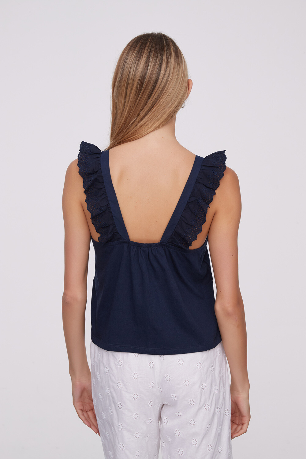 Musculosa Yumna Azul Marino